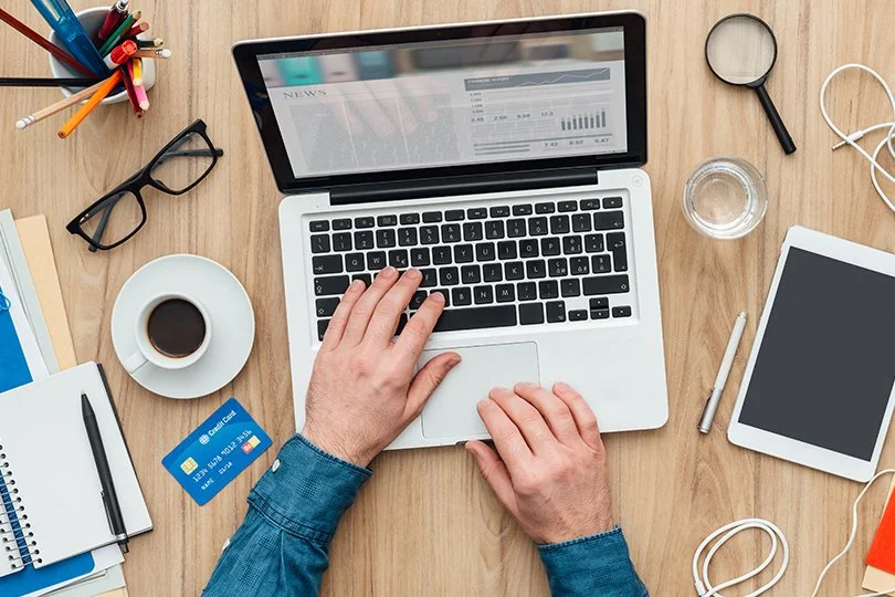 Typing on a computer
